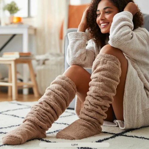 CozySteps Flauschige Socken Hausschuhe - Luxvi