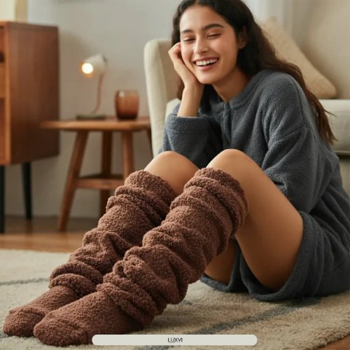CozySteps Flauschige Socken Hausschuhe - Luxvi