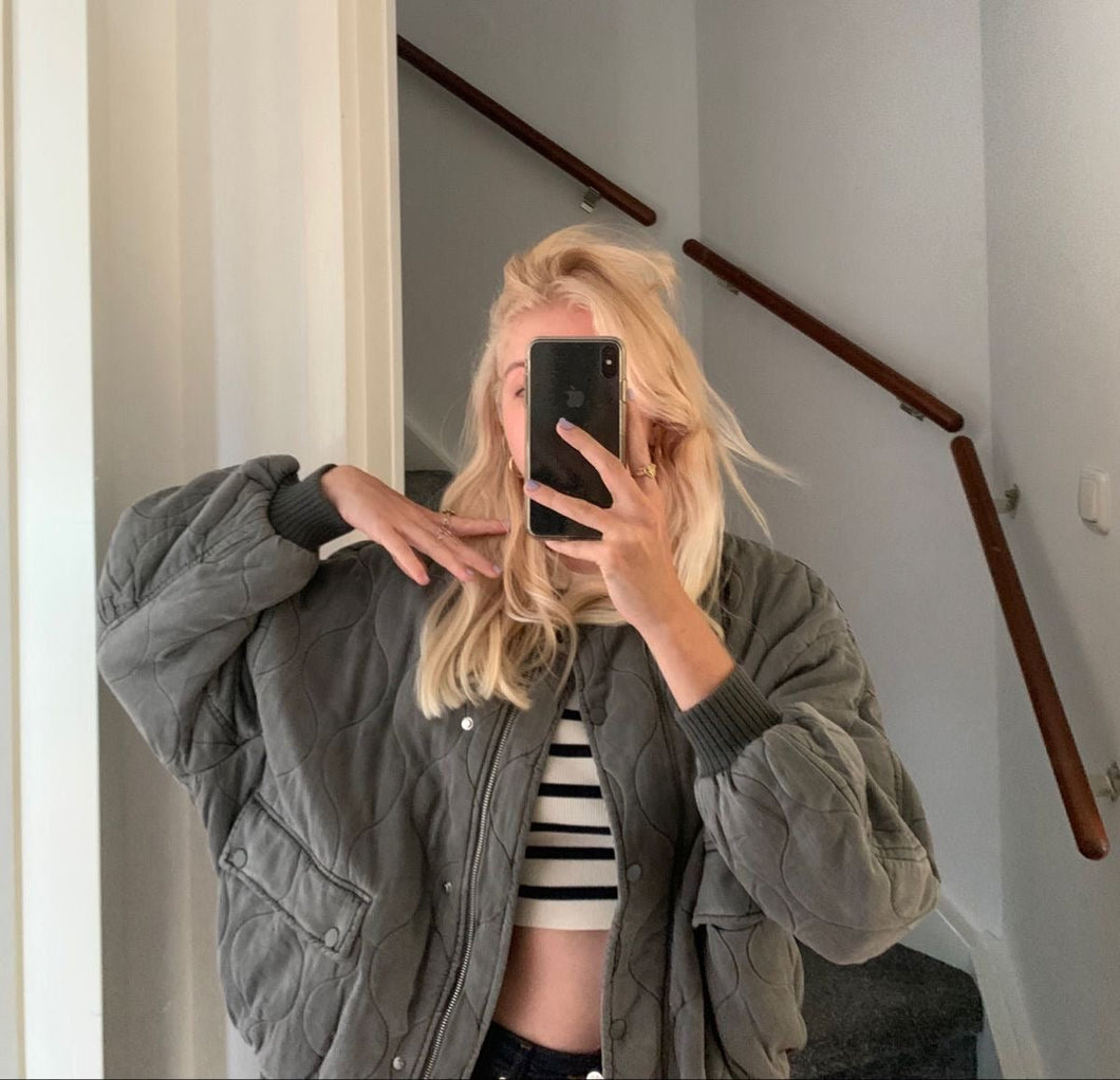 Oversized Gepolsterte Bomberjacke - Luxvi