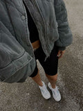 Oversized Gepolsterte Bomberjacke - Luxvi