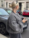 Oversized Gepolsterte Bomberjacke - Luxvi