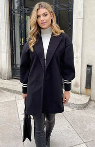 Oversized Stripe Coat – Eleganz und Komfort in einer Jacke - Luxvi