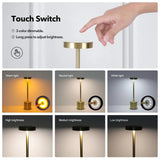 Zenova Lux – Kabellose LED - Tischlampe mit Touch - Steuerung - Luxvi