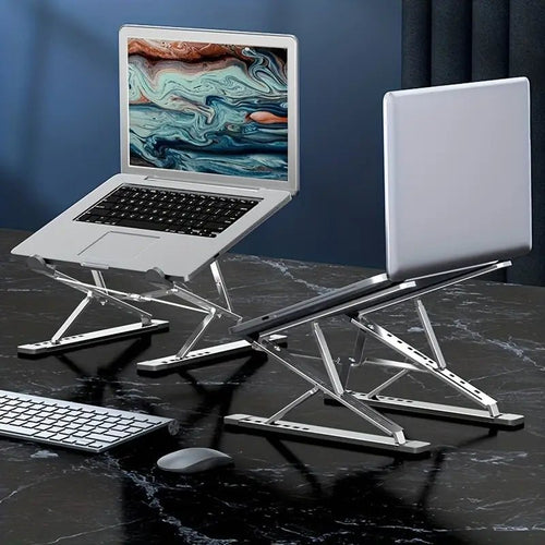 Zusammenklappbarer Metall - Laptop - Ständer - Luxvi