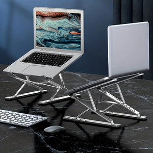 Zusammenklappbarer Metall - Laptop - Ständer - Luxvi