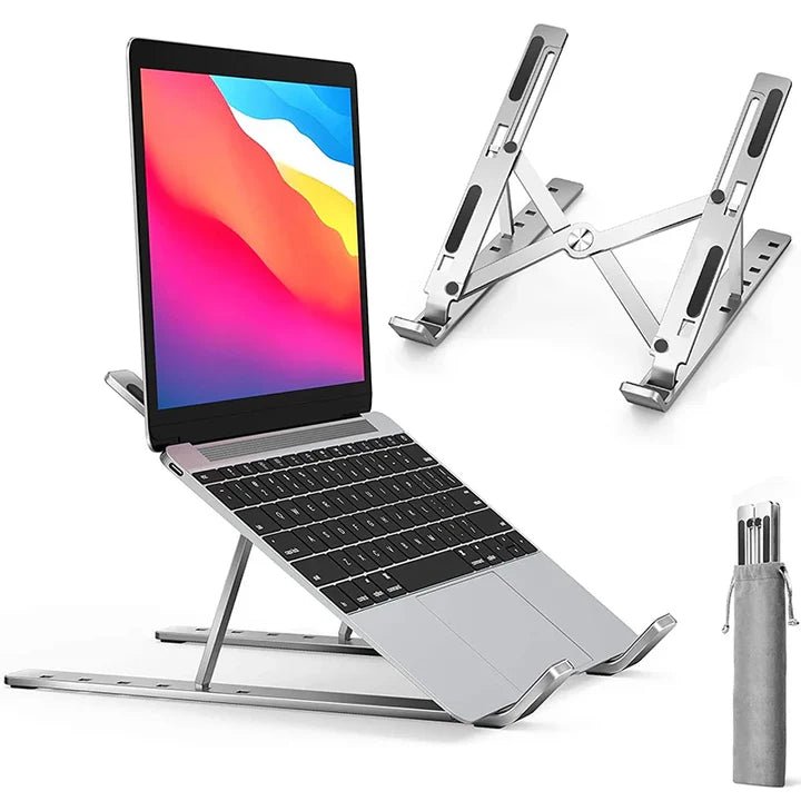 Zusammenklappbarer Metall - Laptop - Ständer - Luxvi